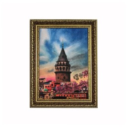 Renkli Galata Kulesi Tablosu