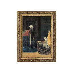 Osman Hamdi Bey Türbe Ziyaretinde İki Genç Kız Tablosu