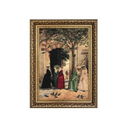 Osman Hamdi Bey Sultanahmet Camii Önünde Kadınlar Tablosu