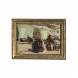 Edwin Lord Weeks Bir Sokak Pazarı Sahnesi Tablosu