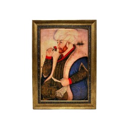İpek Kadife Gül Koklayan Fatih Sultan Mehmet