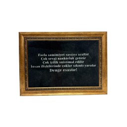 İpek Kadife Siyah Denge Esastır Tablosu