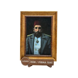 İpek Kadife Masaüstü Ulu Hakan II. Abdulhamid Han